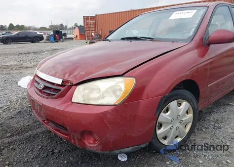 2004 Kia Spectra Ex/Lx из США, поврежденный, VIN KNAFE121045012761